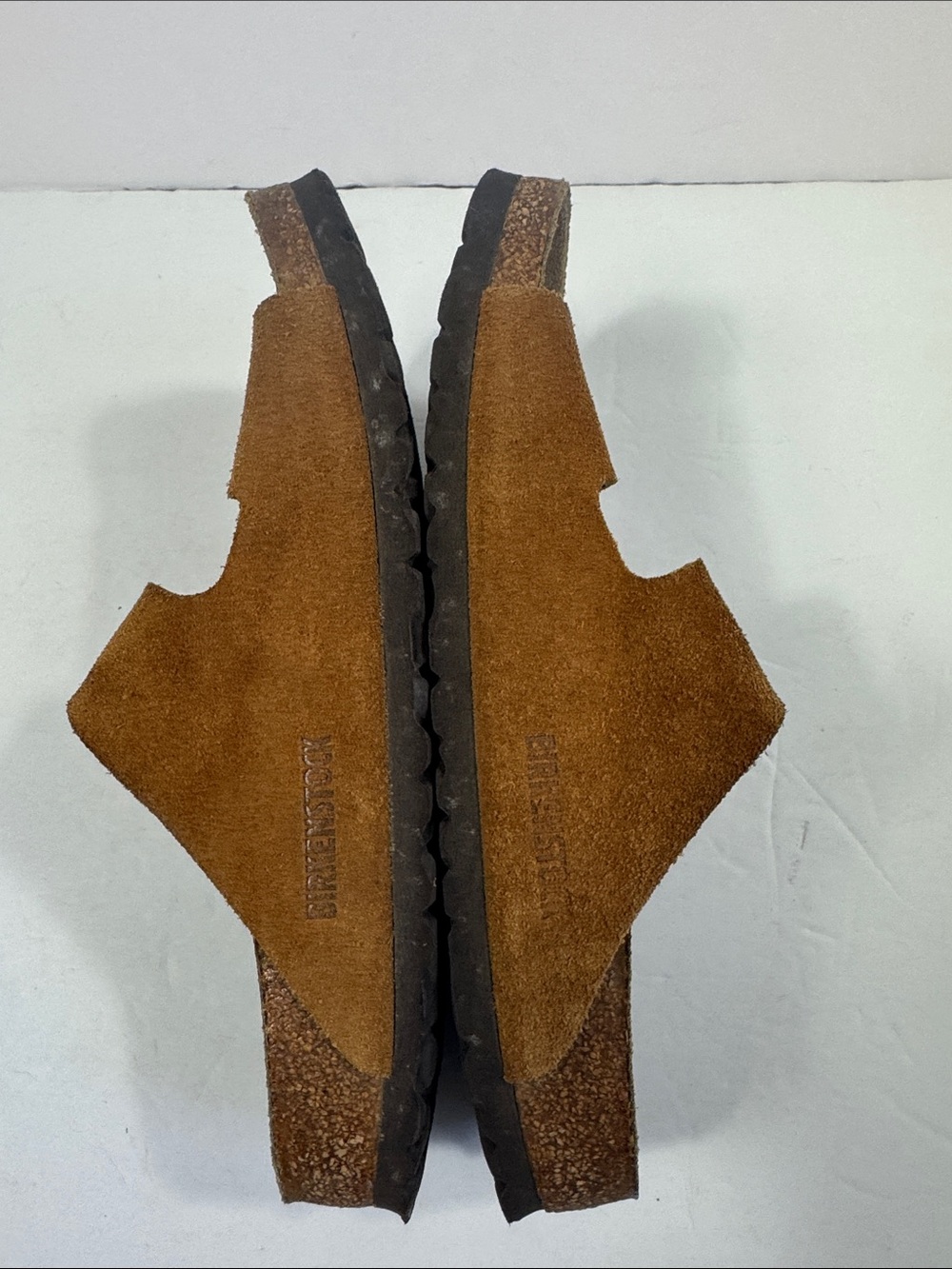 Birkenstock Brown Suede Double-Buckle Sandals Arizona Sz 38 - Picture 5 of 12